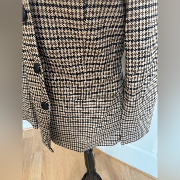 RAG & BONE Drew Houndstooth Blazer Multi Tan Academia NWT - Picture 12 of 13